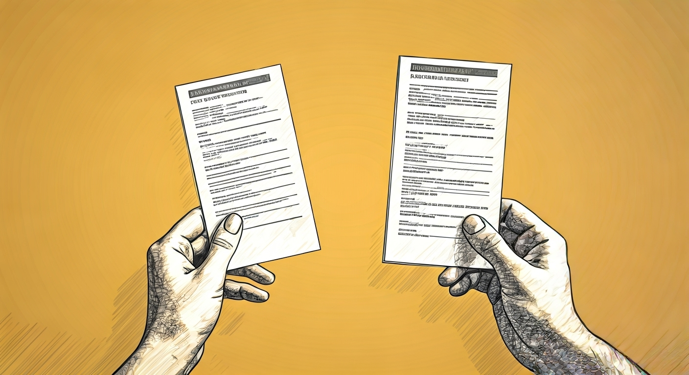 Hands holding insurance policies