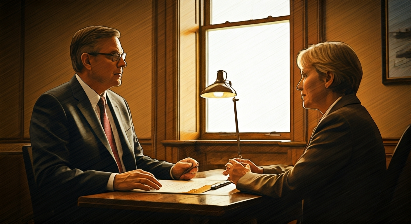 Advisor and client discuss rollover