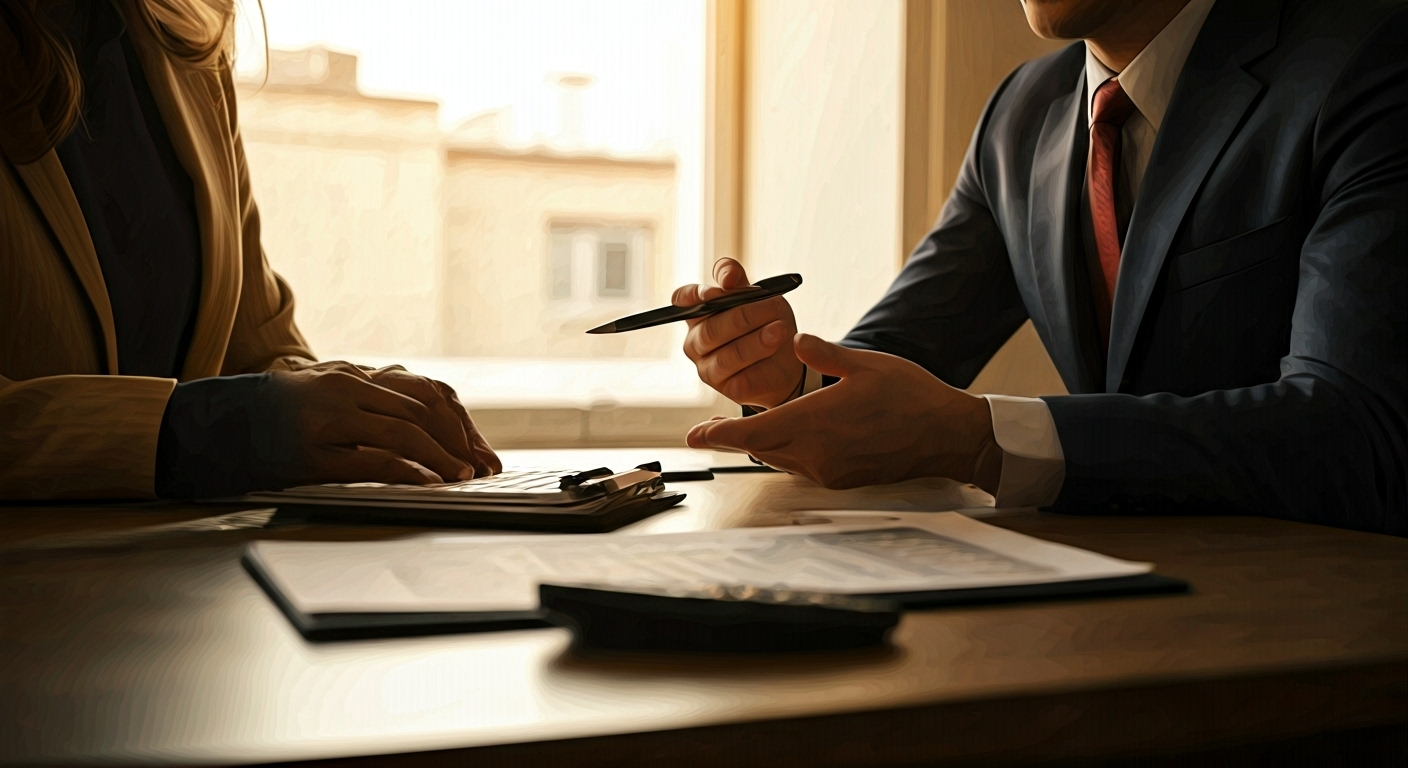 Advisor explaining rollover options