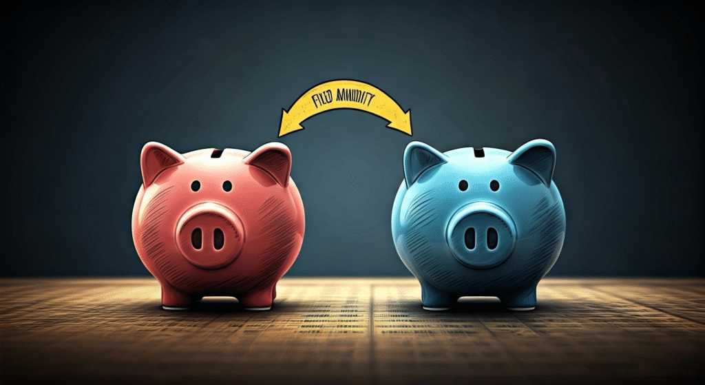 AI generated image depicting cash transfer of a fixed annuity