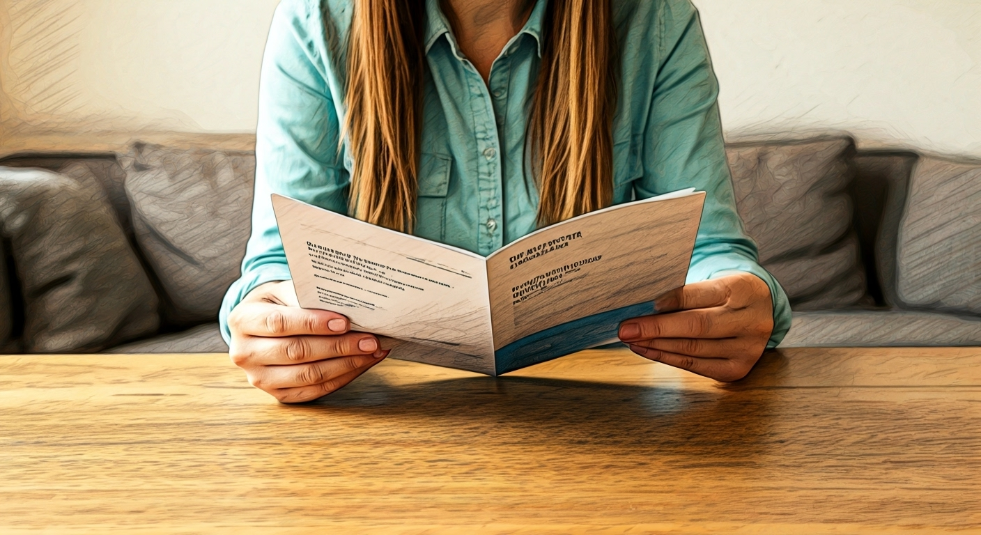 person comparing policies