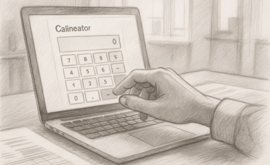 calculator annuity in comic form