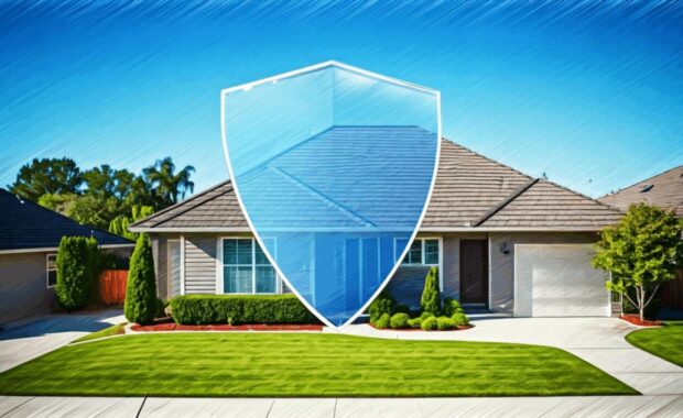 home insurance shield sketch