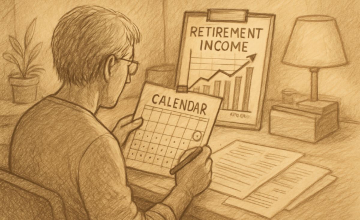 retirement income in comic form