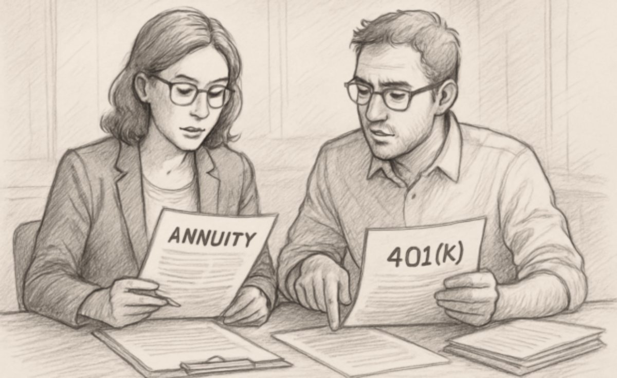 Universal annuities in comic form