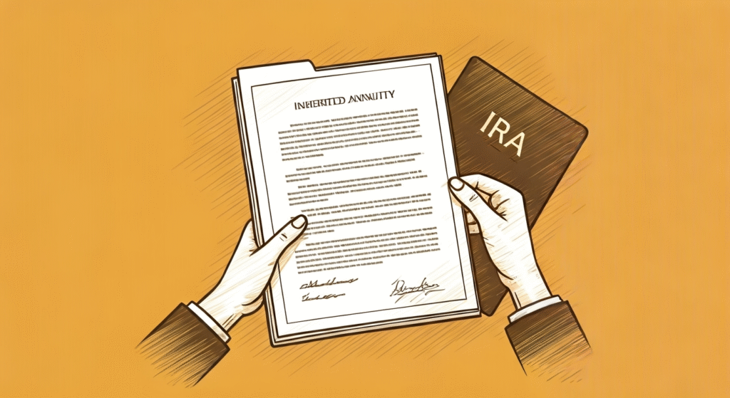 AI generated sketch drawing of an inherited annuity