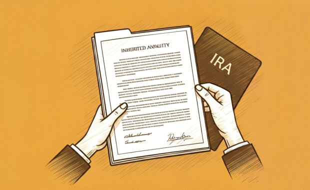 AI generated sketch drawing of an inherited annuity