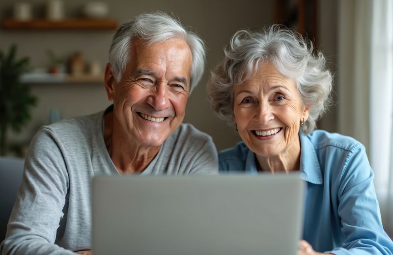 Elderly Couple Looking Into Life Insurance Settlements