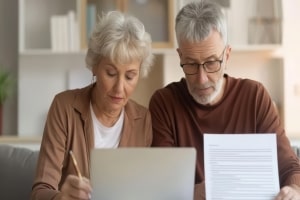 Senior Couple Reviewing Retirement Plans