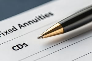 Pen Resting on A Fixed Annuity Contract Document