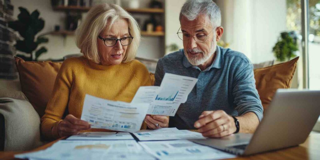Senior Couple Reviewing Their MYGA Documents for Legacy Focused Planning