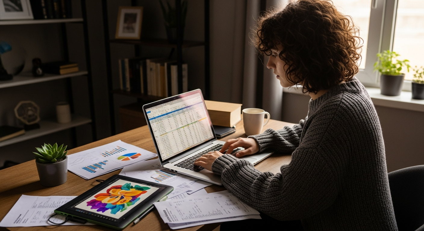 Self-employed person planning retirement