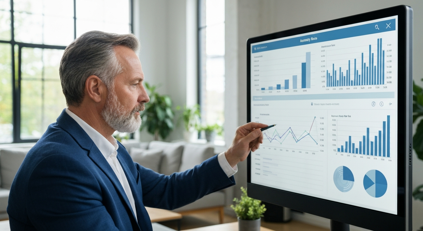 Retiree reviews annuity rate charts