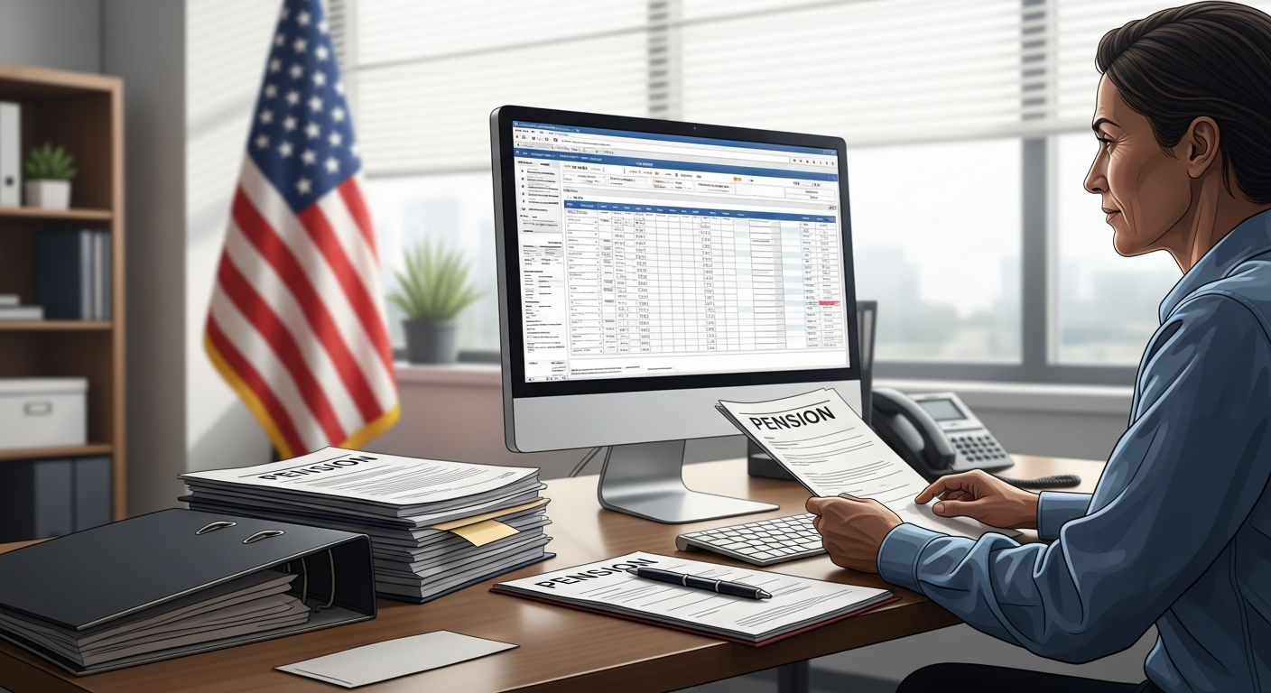 Federal employee using pension calculator