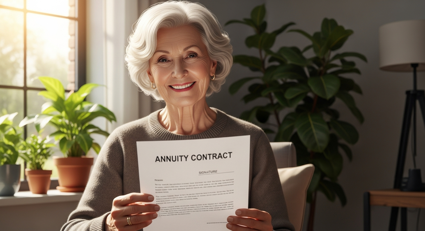 Retiree holding annuity contract