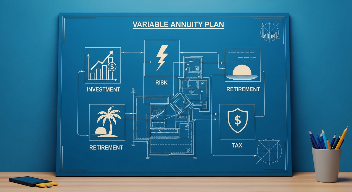 Variable annuity blueprint plan illustration.