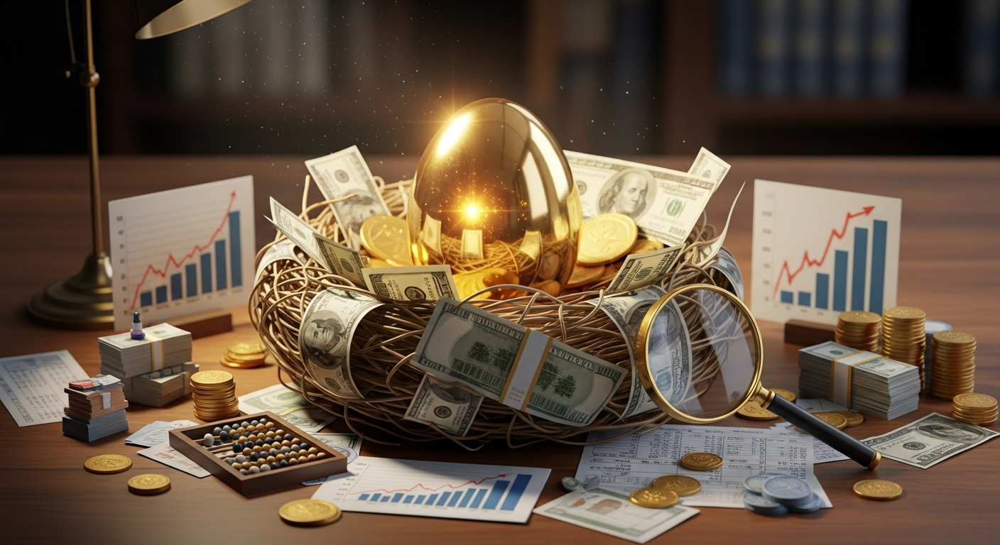 Golden retirement nest egg