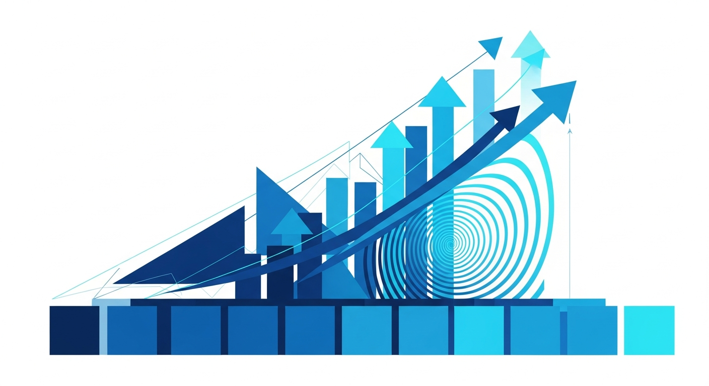 Abstract annuity growth illustration