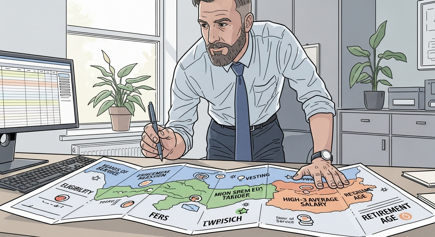 federal employee with FERS roadmap