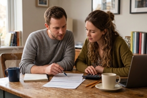 Pre-Retiree Couple Reviewing Beneficiary and Estate Tax Considerations in MYGA